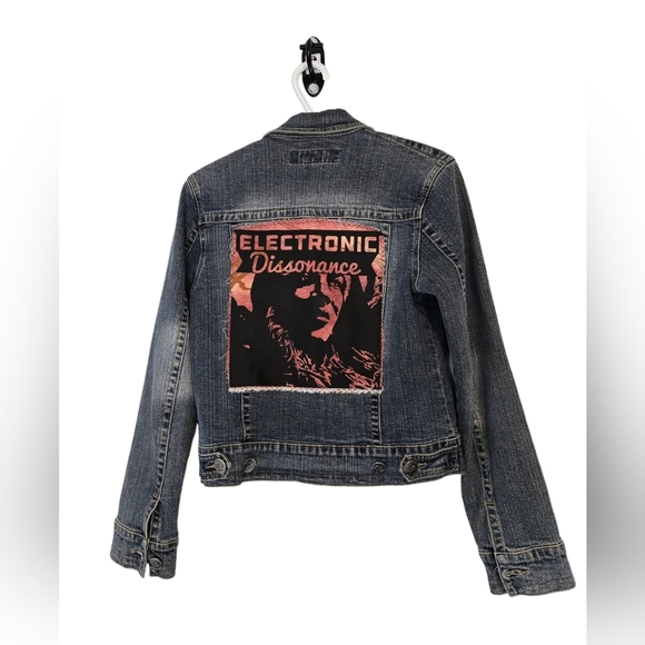 Denim Jacket Coat Size 7/8 Retro Rock 80"s Vibe Spring Outdoor Staple Classic - Picture 1 of 9